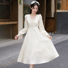批发白色连衣裙子女2023新款夏季垂感法式初恋长裙气质高级感小众设计