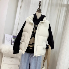 批发羽绒棉马甲儿童2023新款洋气加厚马夹背心网红坎肩外套中大童马夹