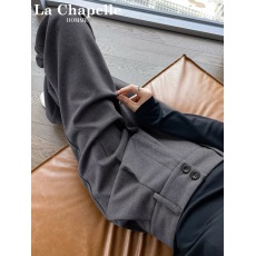 批发380g星空呢 毛呢阔腿裤女秋冬季裤子加厚直筒裤长裤