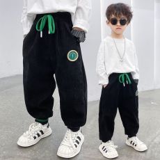 批发男<b class='q'>宝宝</b>灯芯绒裤子秋冬新款男童秋装童裤儿童装韩版休闲春秋运动裤