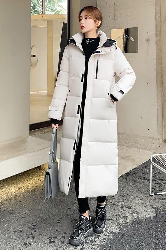 Real shot of down jacket for women  winter new Korean fashion long version slimming temperament cotton jacket for women