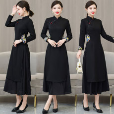 批发改良版<b class='q'>旗袍</b><b class='q'>新款</b>2026<b class='q'>新款</b>少女复古气质连衣裙粉色长袖茶服秋季古法