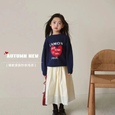 批发童装儿童针织马甲秋季新款男女童坎肩中小童毛衣背心宝<b class='q'>宝马</b>夹外穿