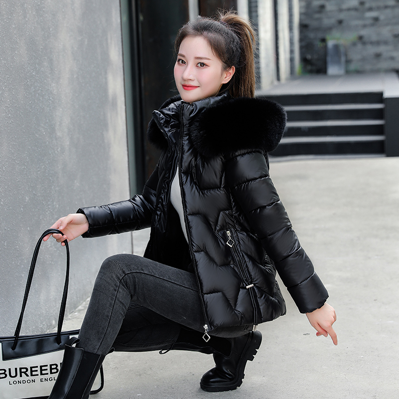 Down cotton-padded jacket, women's short winter coat, new cotton-padded jacket, Korean version, slim-fitting small cotton-padded jacket, thickened little man's jacket