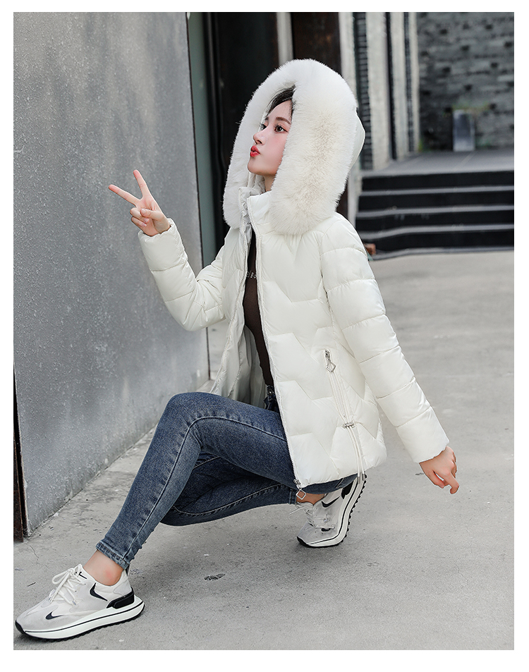 Down cotton-padded jacket, women's short winter coat, new cotton-padded jacket, Korean version, slim-fitting small cotton-padded jacket, thickened little man's jacket