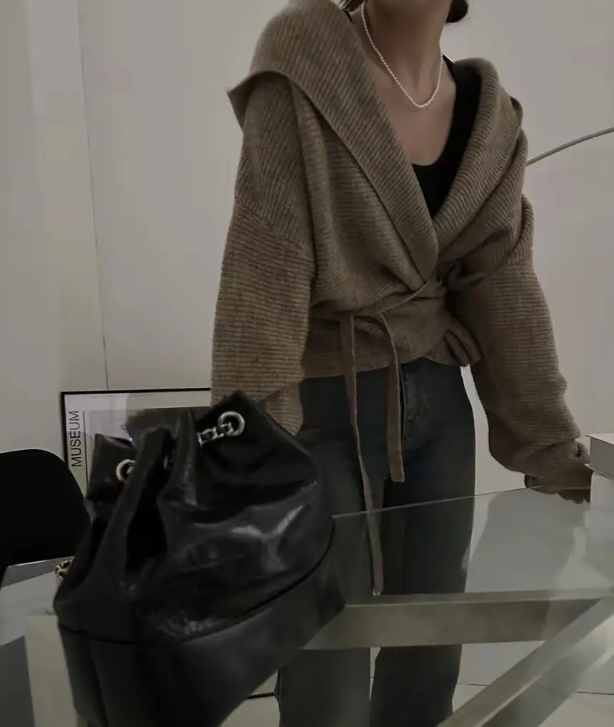 한국 스타일 빈티지 니트 조끼 상세 이미지 48