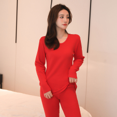 批发实拍 秋衣秋裤套装女美体塑身无痕冬季绵羊绒恒温发热保暖内衣