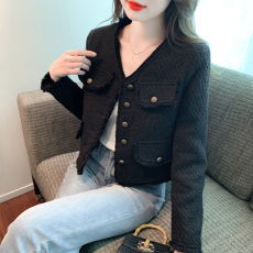 批发已出货2026<b class='q'>秋</b>季新款粗花呢短外套女法式小众小香风复古高级感外套