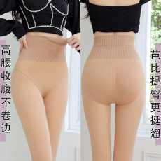 批发花仙子水光袜高腰收腹提臀<b class='q'>连裤袜</b>黑透肤春秋冬打底袜仙女腰打底裤