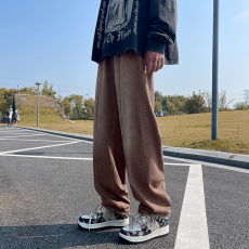 批发2023实拍秋冬牛仔裤男拉链裤子高街乞丐裤秋冬裤子