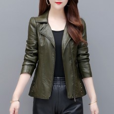 批发<b class='q'>皮衣</b>外套女2025新款爆款春秋装机车<b class='q'>海宁</b>皮革夹克今年流行短款<b class='q'>皮衣</b>