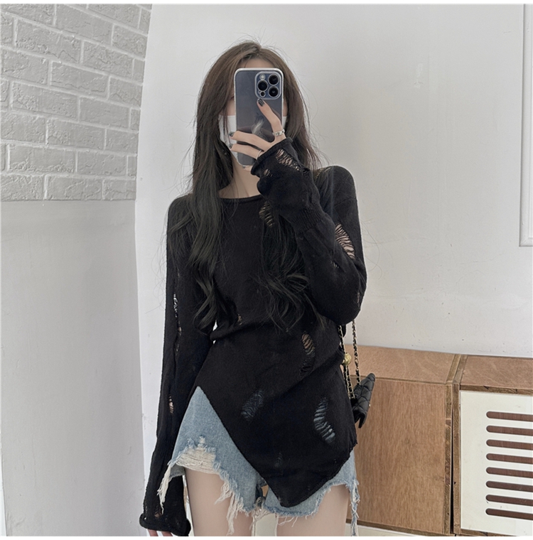 復古短款條紋毛衣外套女2023秋裝新款日系寬鬆外穿小個子針織開衫