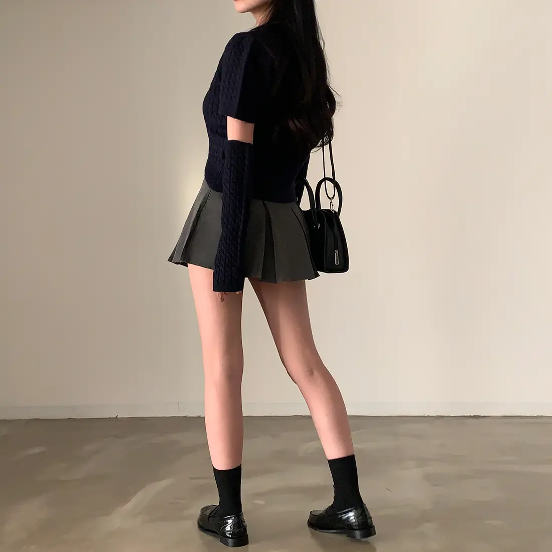 여성용 가을 루즈핏 니트 셔츠 상세 이미지 27
