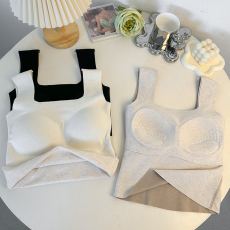 批发实拍大码秋冬保暖打底背心低方领宽肩带垫美背<b class='q'>内衣</b>内搭德绒打底衫