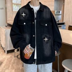 批发实拍实价 日系情侣牛仔外套 架潮流高街<b class='q'>嘻哈</b>牛仔衣男夹克