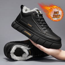 批发加绒中帮板鞋小白鞋休闲保暖学生<b class='q'>运动</b>潮鞋男鞋货号