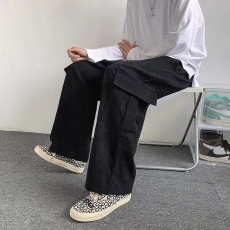 批发实拍高品质秋冬加厚灯芯绒潮版透气舒适帅气百搭休闲宽松工装长裤