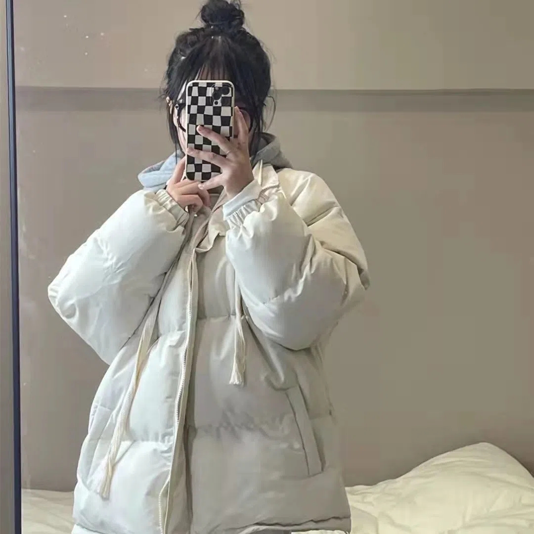 網圖棉服女外套韓版短款麵包服小個子大碼港風寬鬆羽絨服學生胖MM