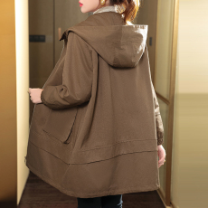 批发2026春秋新款女士风衣外套中长款小个子洋气爆款<b class='q'>大码</b>女装中年妈妈