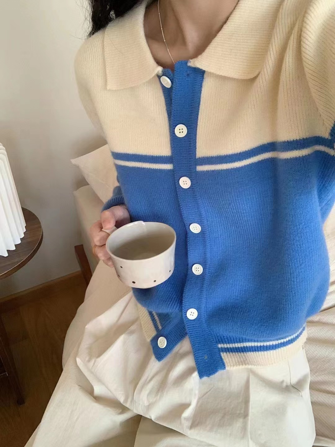 秋季新款溫柔韓系軟糯藝術生奶毛衣慵懶感小個子氣質針織開衫外套