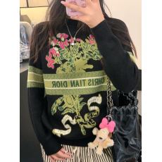 批发<b class='q'>杨颖</b>baby<b class='q'>同款</b>花朵提花羊绒慵懒风宽松套头针织衫毛衣