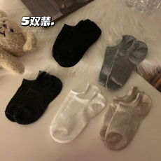 批发实价实拍袜子女船<b class='q'>袜</b>纯棉浅口短<b class='q'>袜</b>防滑不掉跟<b class='q'>隐形</b><b class='q'>袜</b>短款春秋季短筒