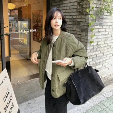 批发韩国东大门复古慵懒风大口袋开叉轧棉波浪棉<b class='q'>服</b>宽松棉衣外套