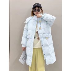 批发冬季新款式羽绒了高端品质货口袋装饰连帽漂亮<b class='q'>中长款</b>保暧防寒轻薄