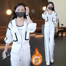 批发官图  高含棉宽松洋<b class='q'>气质</b>套装女2025冬季新款加绒加厚<b class='q'>运动服</b>两件套