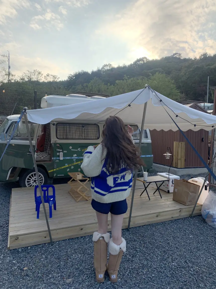 여성용 카라 라운드 넥 니트 가디건 상세 이미지 6