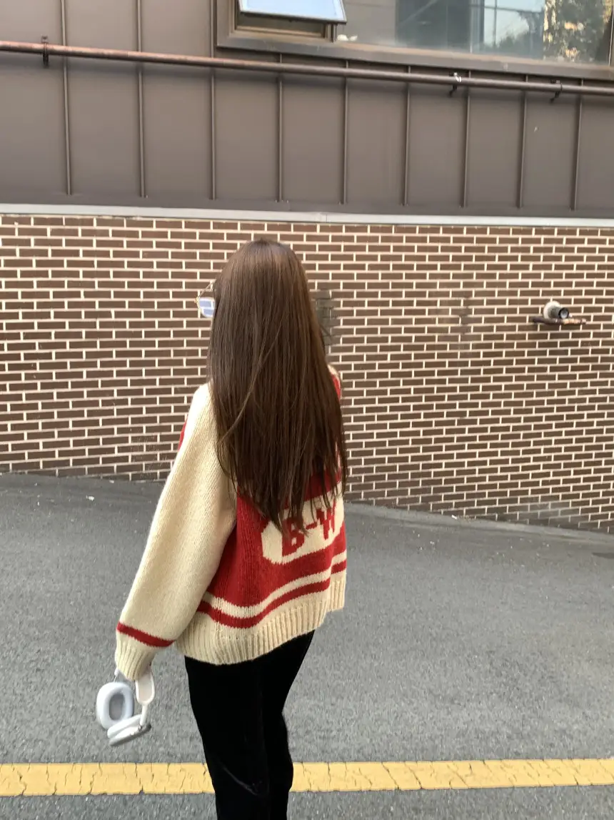 여성용 카라 라운드 넥 니트 가디건 상세 이미지 25
