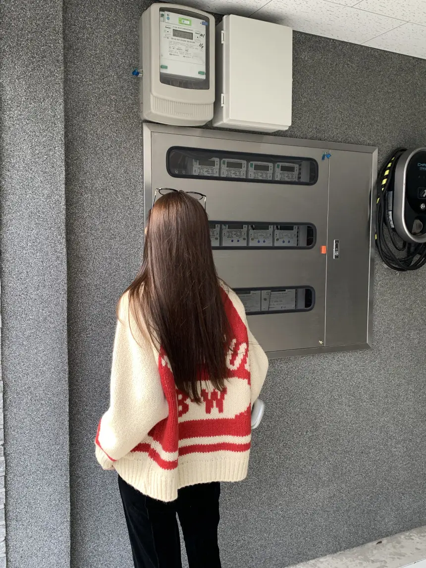 여성용 카라 라운드 넥 니트 가디건 상세 이미지 32