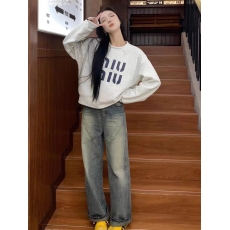 批发纯棉复合 小个子<b class='q'>短款</b><b class='q'>卫衣</b>女秋冬装宽松慵懒风长袖圆领上衣