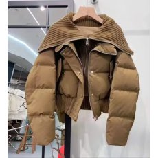 批发高端品质货 针织拼色口袋装饰漂亮<b class='q'>中长款</b>保暧防寒轻薄冬季落肩袖