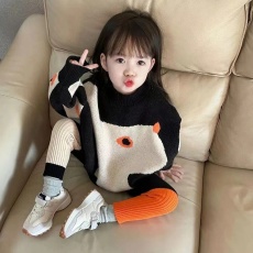 批发童装儿童针织马甲秋季新款男女童坎肩中小童毛衣背心宝<b class='q'>宝马</b>夹外穿