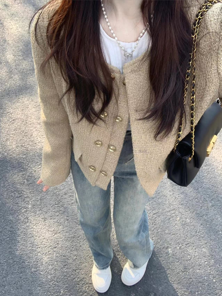 短款小香風短外套女春秋季2023年新款chic早春高級感超好看輕熟風