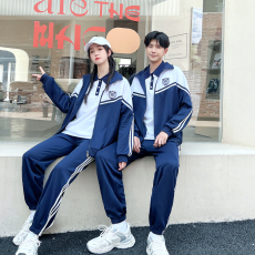 批发大量实拍 校服校运会初高中小学生班服情侣装秋季外套套装