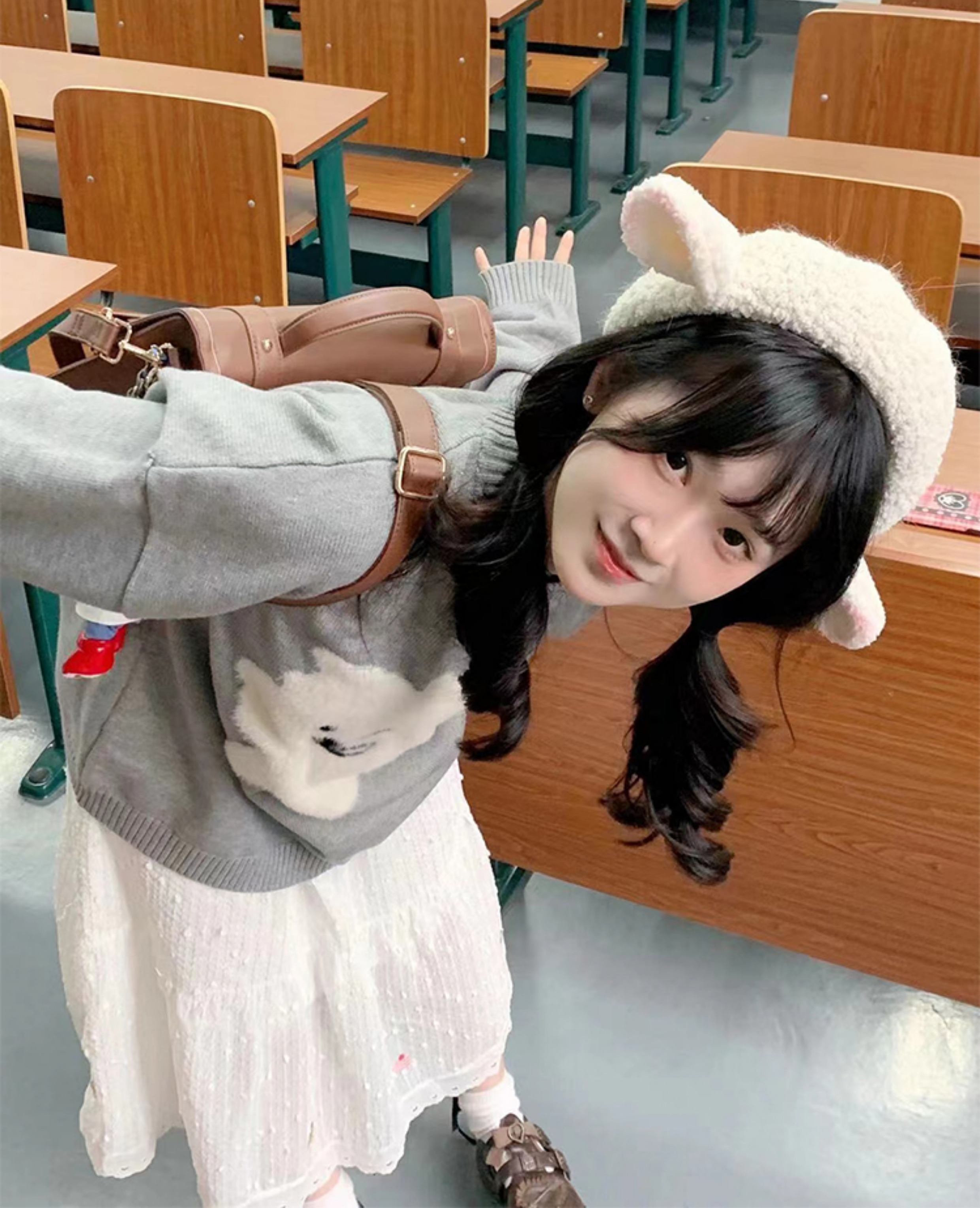 狗狗毛衣*原創小狗慵懶風秋冬寬鬆毛衣針織衫 閨蜜裝情