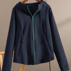 批发清仓货捡漏尾<b class='q'>单</b>剪标女装大品牌<b class='q'>原</b>外贸修身连帽拉链开衫卫上衣外套