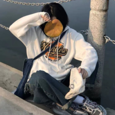 批发韩国<b class='q'>外贸</b>卫衣女宽松bf慵懒风新款秋冬加绒加厚学生宽松<b class='q'>外套</b>上衣