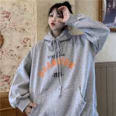 批发韩国<b class='q'>外贸</b>卫衣女宽松bf慵懒风新款秋冬加绒加厚学生宽松<b class='q'>外套</b>上衣