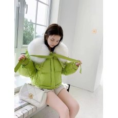 批发白鹅绒 冬季新款羽绒服飘带高端品质装饰漂亮<b class='q'>中长款</b>保暧防寒轻薄