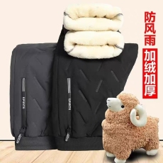 批发实拍冬季三合一保暖裤男士羊羔绒加绒加厚长裤棉裤外穿户外运动裤