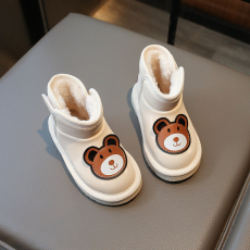 批发儿童雪地靴加绒保暖宝宝棉靴2023冬季新款女宝男宝小童加厚棉鞋