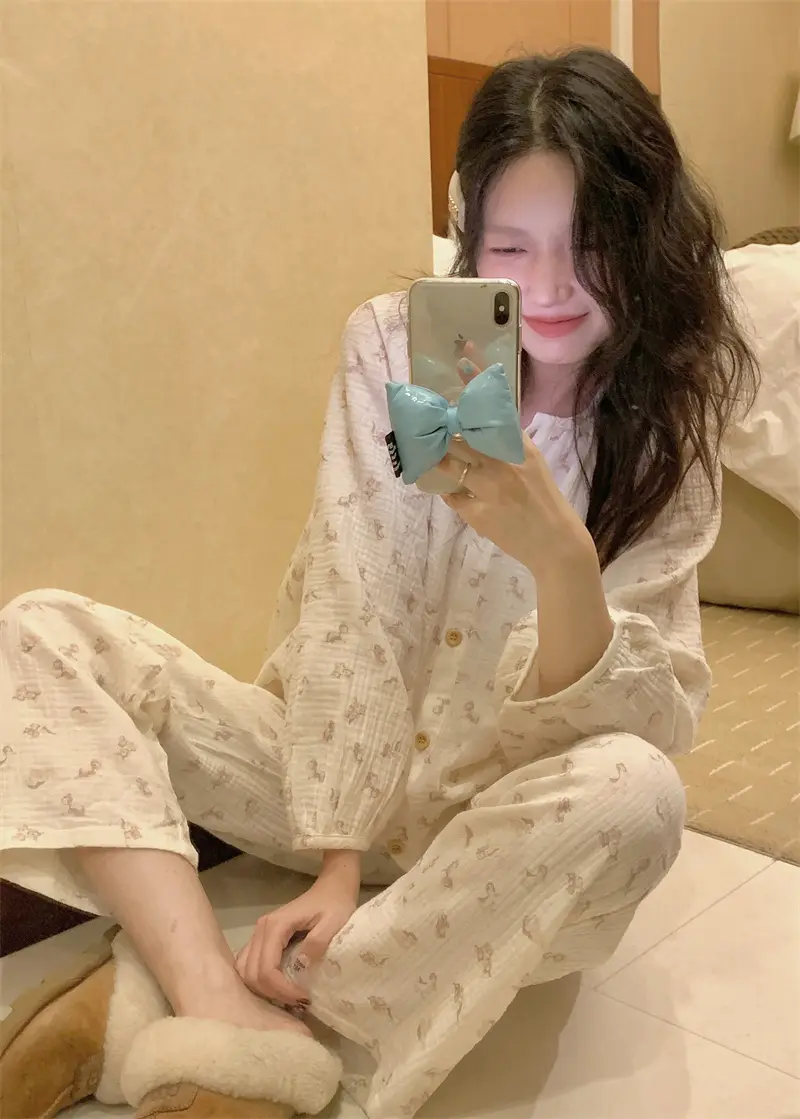 귀여운 미미 소녀 래빗 홈웨어 세트 상세 이미지 8