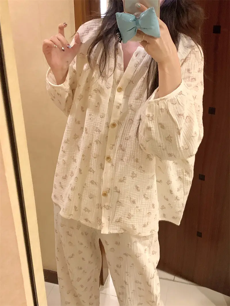 귀여운 미미 소녀 래빗 홈웨어 세트 상세 이미지 10