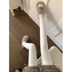 批发实拍实价奶白色<b class='q'>连裤袜</b><b class='q'>女</b>麻花针织加绒白丝袜纯欲JK秋冬性感黑丝