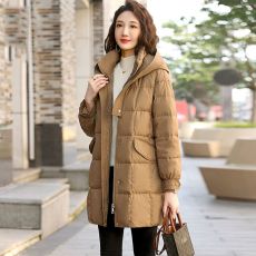 批发羽绒棉服女中长款高端2025年新款时尚欧货洋气妈妈爆款厚冬装外套