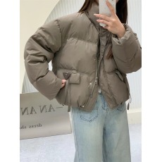 批发立领羽绒服女短款2026新款冬装时尚修身面包服外套加厚保暖