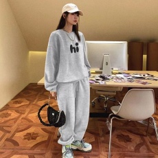 批发运动套<b class='q'>装</b>女士宽松休闲时尚两件套潮流加绒加厚<b class='q'>中长款</b>穿搭一整套冬